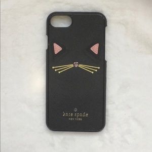 Kate spade bunny applique hard case iphone 7/8